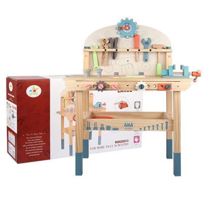 China Toy Wooden Electronic Assembling Tabletop Montessori Toys Baby Educational Wooden Building Block The Combined Nut Toys Preschool Kids Variety for sale