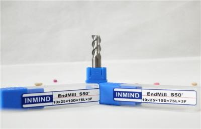 China Solid Square Carbide Cutting Tools Flat End Mills For Aluminum , Micro End Mills for sale