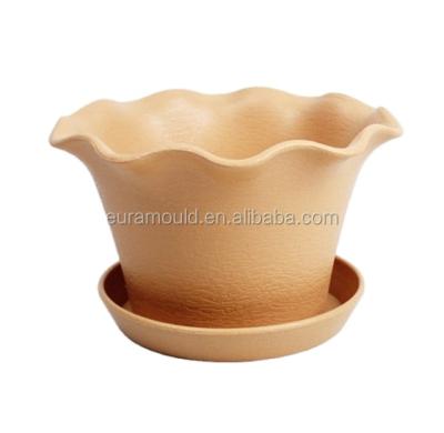 China Newest Eura Steel Design Colorful Plastic Flower Pots Plastic Flower Pot Mold for sale