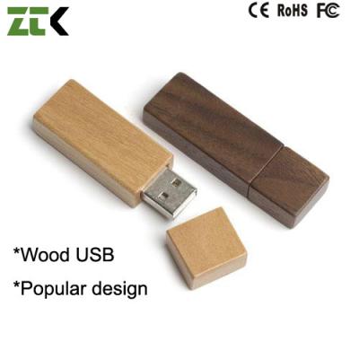 China USB 2.0 Custom Wood USB Flash Drive With 12MB/S Read Speed for sale