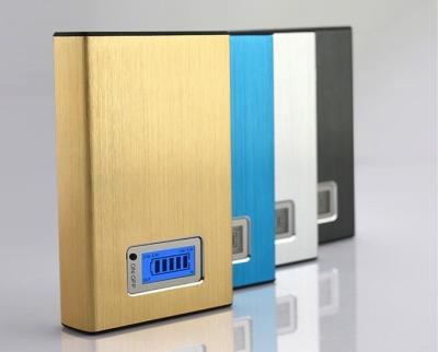 China Oxidized Color Dual USB Power Bank 11000mAh , Handy Power Mobile Phone Charger for sale