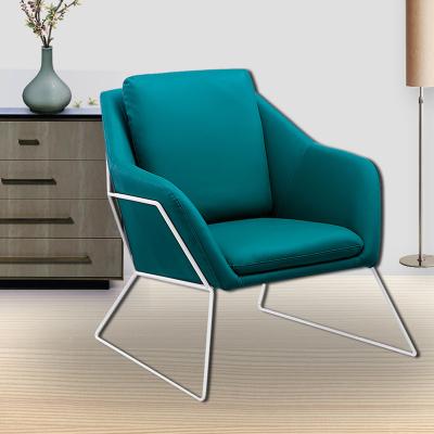 China Modern Villa Apartment Bedroom Living Room Chair Leisure Upholstered Comfortable Home Fabric Chair for sale