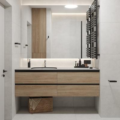 China Modern Wash Basin Cabinet Set Factory Direct Sale Hotel Vanity Bath Equipment With Drawer for sale