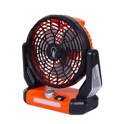 China Commercial Outdoor Camping Fan Lighting Rechargeable Remote Control Portable Solar Fan With Led Light Solar Panel For Home for sale