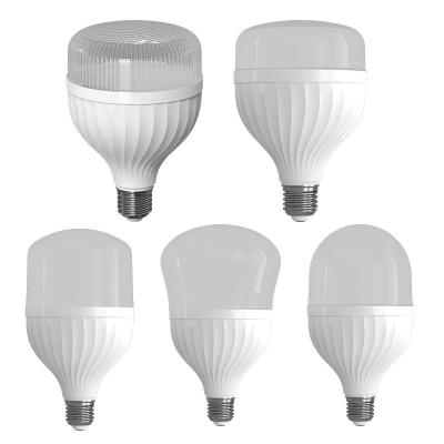 China New Design 5w 9w 13w 18w 28w 38w 48w E27 B22 Residential Energy Saving Bulb Lights Cover T Aluminum Plastic Clad Shape Led Bulb Light Lamps for sale