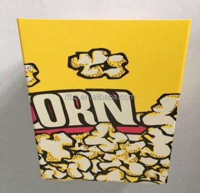 China Biodegradable Wholesale Small Size Custom Popcorn Paper Box Snack Paper Packaging Box for sale