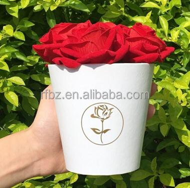 China Biodegradable round paper flower box, flower box, cardboard boxes for flowers for sale