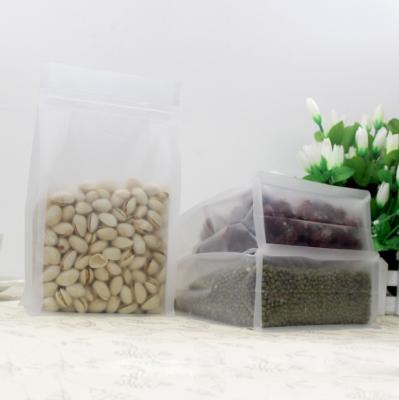 China Eight Edge-Sealing Recyclable Plastic Flour Frosted Plastic Bag for sale