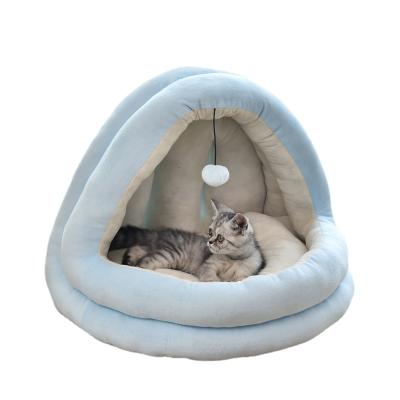 China Viable Nest Four Seasons Cat House Kennel Winter Supplies Warm Closed Universal Cat Bed Pet for sale