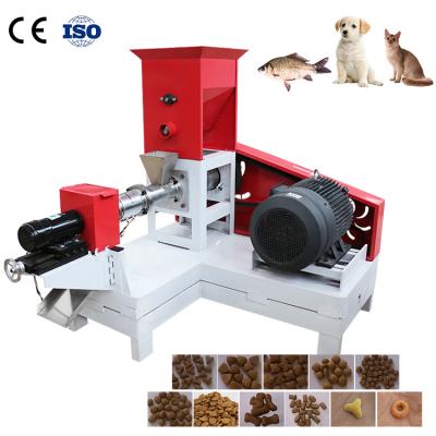 China Long Maintenance Time 80 Mill Pellet Machine Floating Wet Type High Capacity Soybean And Twin Screw Fish Feed Extruder for sale