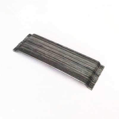 China Contemporary bonded steel fiber with high tensile strength of >1100MPa for sale