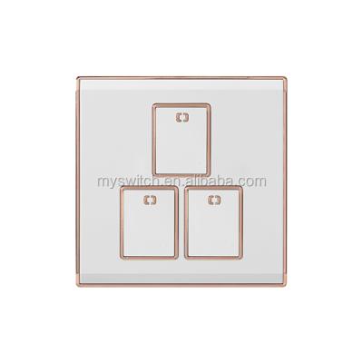 China Two Way Electrical Three 3 2 Button Electrical Switches And Sockets Strip Fittings Home Security for sale