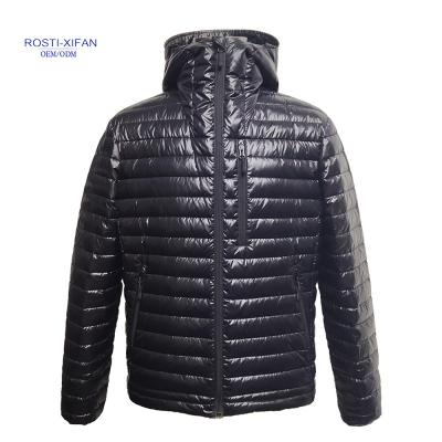 China high quality Anti-wrinkle clothing jackets for men lean down jacket plus size for winter with hood for sale