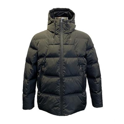 China Breathable Winter Outwear Very Warm Waterproof Men's Artificial Down Jacket With Hood for sale