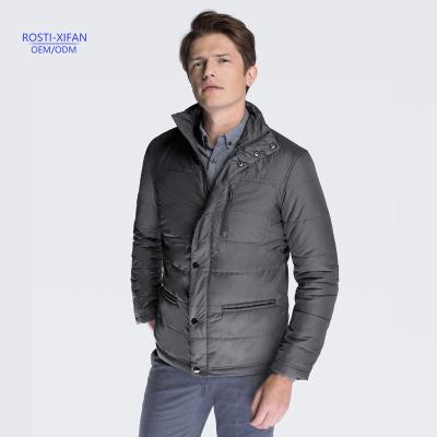 China Fashion Breathable Sales Like Hot Cakes Brand Men's Dark Gray Sport Casual Winter Padding Jacket for sale