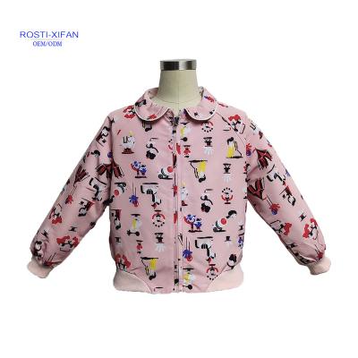 China Breathable Kids Jacket Pink Color Clothing Babies Cartoon For Spring for sale