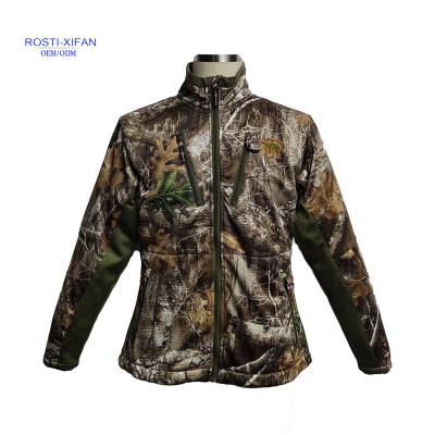 China Breathable Women Camouflage Hunting Waterproof Windproof Breathable Jacket for sale