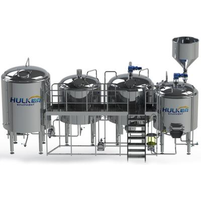 China Hotels Turnkey Brewery 3 Vessel Project 500l Beer Machine Beer Brewing Equipment for sale