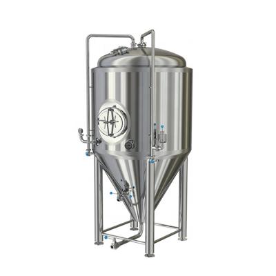 China Conical Pressured Brewery 500L Double-layer Fermentation Tank Fermenter Beer Brewing Equipment For Sale for sale