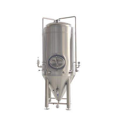 China Hotels 304 Stainless Steel Conical Fermenter 500l Tank Fermenter With Refrigerator For Brewing for sale