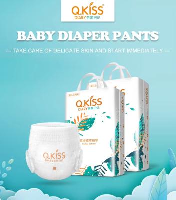 China Wholesale OEM Custom Print Baby Diaper Nice Soft and Comfortable Pant Diapers for sale