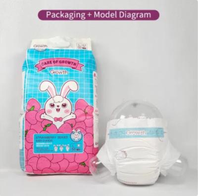 China Disposable Baby Diapers Cotton Material Ultra Thin and Dry Surface Baby Tape Diapers for sale