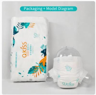 China High Absorbent Dry Surface Organic Disposable Feature Baby Diapers with Magic Tape for sale