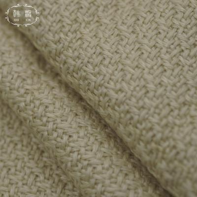 China Viable woolen coat fabric beige 1090g woven wool thickened autumn and winter coat skirt woolen fabric for sale