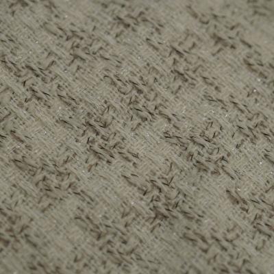 China Fancy yarn stain white flower yarn woolen fabric, the preparation of the small wind fragrant woolen fabric for the coat for sale