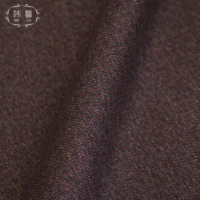 China DIMENSIONAL Red Vertical Stripe Wool Blend Fabric 390g Wool Suit Fashion Medium-Heavyweight Worsted Fabric for sale