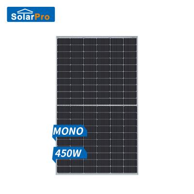 China 450 mono 450 watt half cell solar panels 450w monocrystalline solar panel manufacturers wholesale manufacturers 1909*1134*35 mm for sale