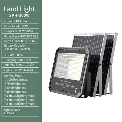 China 300w garden solarpro factory sale super bright solar light solar powered flood light for sale