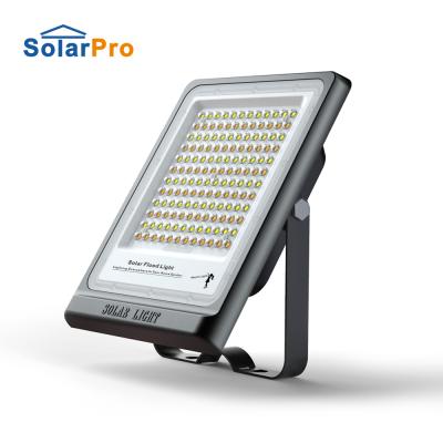 China Wholesale 100W Garden Plant Aluminum Frame LED Solar Powered Flood Light for sale