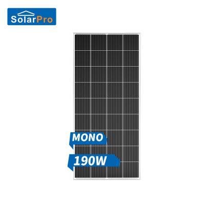 China OEM Long Lifespan Solar Panels Brand Cells High Efficiency 180w 190w 200w Mono Solar Modules 1890*1134*35 mm for sale