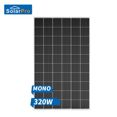 China 320w Mono Solar Power System Rooftop Solar Modules 1650 x 992 x 35 mm for sale