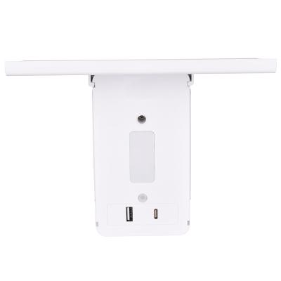 China Easy Installation US 4 Way And 2 USB Port Power Outlet Shelf With Switch Night Light for sale