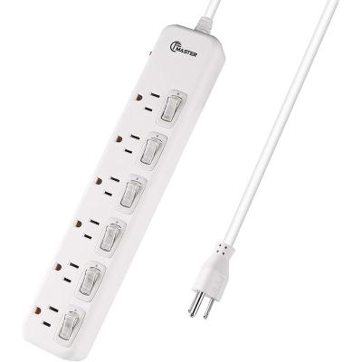 China Residential / General Purpose Electrical Independent Control Switch Socket Surge Protector US Power Strip for sale