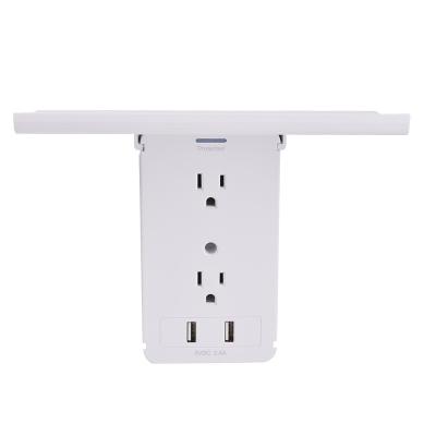 China New Released US Residential / General Purpose 8 Outlets 2 USB Ports Expand Protector Power Outlet for sale