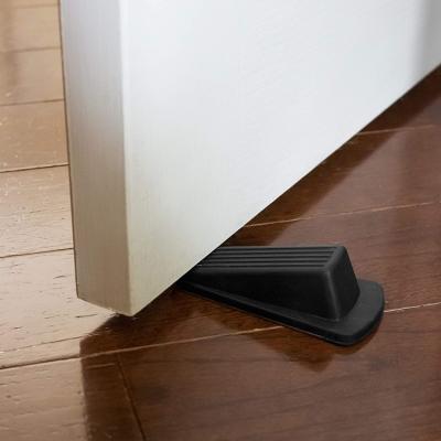 China Modern factory custom black heavy duty rubber door stopper for residential and commercial use for sale