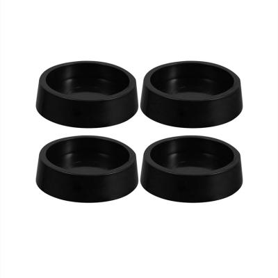 China Protect Customized Furniture Caster Cups Round For Hard Floors Furniture Feet Cups Rubber Black for sale