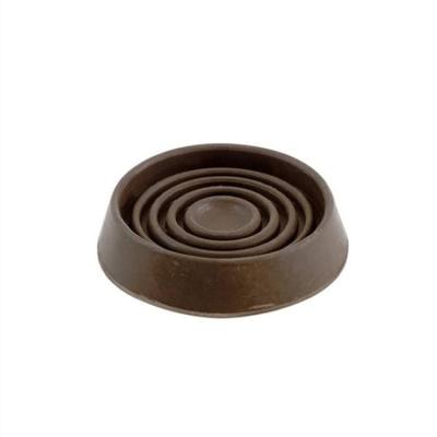 China Protect Wholesale Rubber Foot Holder Pads For Furniture Sofa Chair Stoppers Caster Cups For Carpet Wood Floors Rubber Part for sale