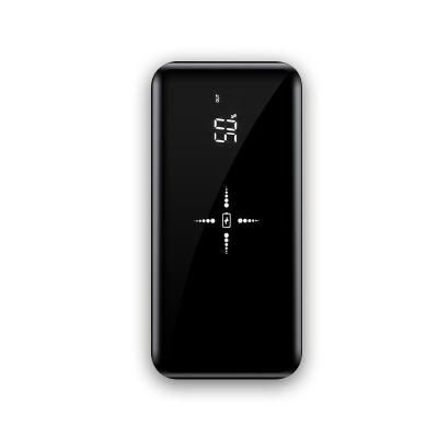 China New Portable Wireless Full-screen LCD Mirror Mobile Charger Qi Charger 10000mah Mobile Power Bank Gift Customization for sale