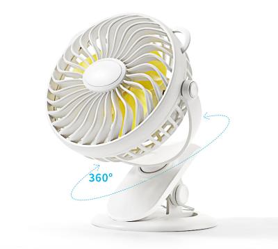 China Outdoor Portable Clip USB Electric Rechargeable Mini Fan With Mobile Power Supply for sale