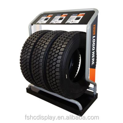 China Supermarkets.warehouse retail store metal car automobile tire display rack rack car wheel display stand for sale