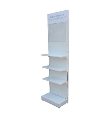 China Free Standing Metal Supermarket Store Metal Pharmacy Product Cosmetic Display Stand (Iron) for sale