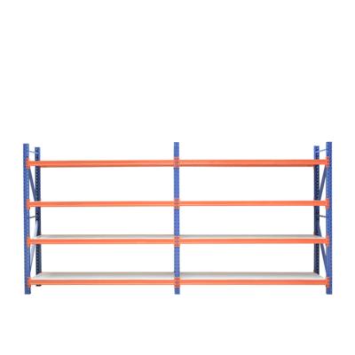 China Corrosion Protection Heavy Duty Blue Orange Custom Warehouse Storage Rack for sale