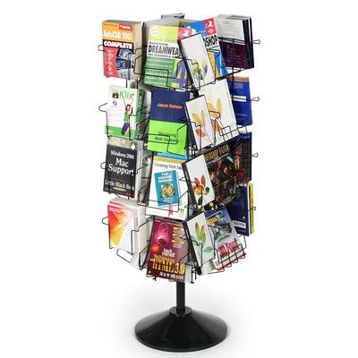 China Exquisite Morden Bookstore Floor Display Rack Custom Greeting Card Display Postcard Display Stand for sale