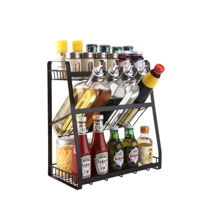 China Wholesale Double Sided Kitchen Spice Display Rack Shelf For Spice Box for sale