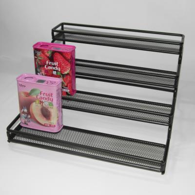 China Gondola Shelf Display Grocery Metal Countertop Coins Display Rack Multi Layer Chewing Gum Rack Retail Spice Desktop Display Rack for sale