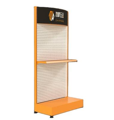 China Double-Sided Store Rack Display Rack Retail Car Accessories Shops Show Rack Metal Pegboard Shelf for sale